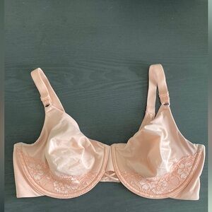 Radiant By Vanity Fair Unlined Bra Women’s Size 40D Floral Lace Underwire